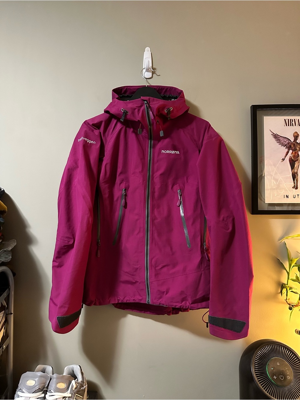 Norrona Women's Hooded Ski Jacket - Deep Raspberry